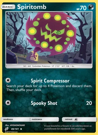 Spiritomb #89 · Team Up Pokémon card