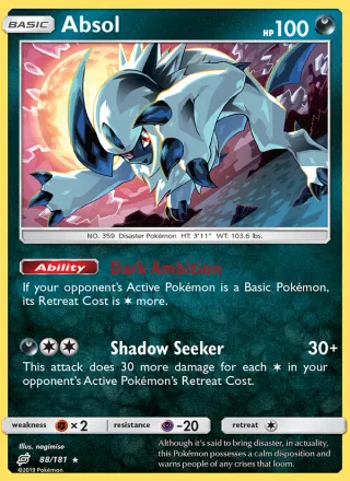 Absol #88 · Team Up Pokémon card