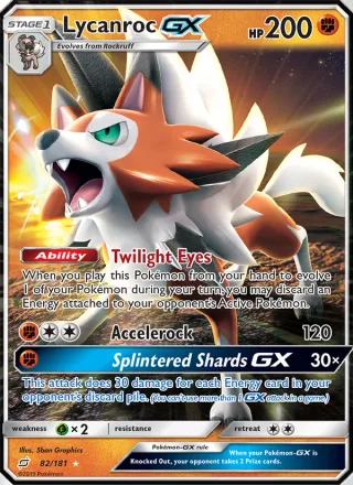 Lycanroc GX #82 · Team Up Pokémon card