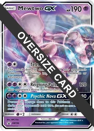 Mewtwo GX - SM196 #SM196 · Jumbo cards Pokémon card