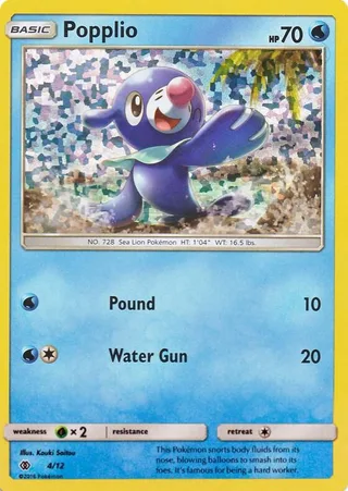 Popplio #4 · McDonald's Collection 2017 Pokémon card