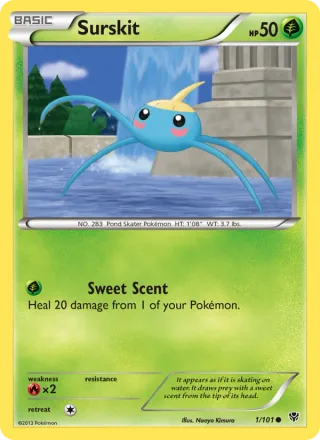 Surskit #1 · Plasma Blast Pokémon card