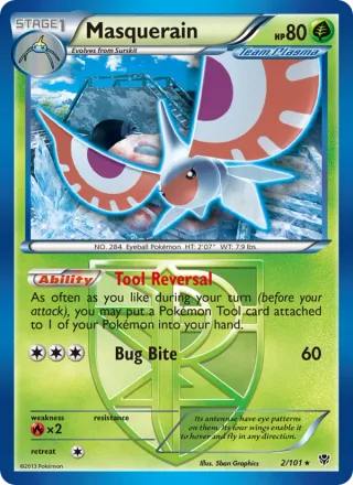 Masquerain #2 · Plasma Blast Pokémon card