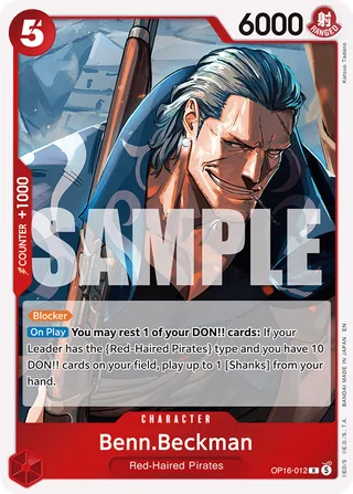 Benn.Beckman #OP16-012 · The Time of Battle One Piece card