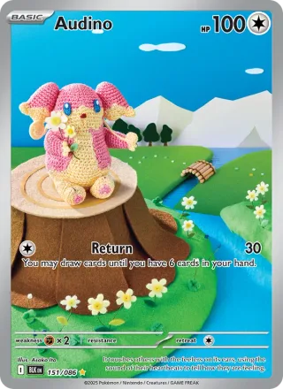 Audino #151 · Black Bolt Pokémon card