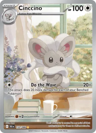Cinccino #153 · Black Bolt Pokémon card