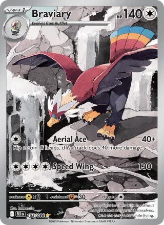 Braviary #155 · Black Bolt Pokémon card