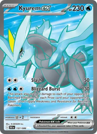 Kyurem ex #157 · Black Bolt Pokémon card