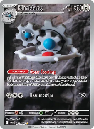 Klinklang #141 · Black Bolt Pokémon card