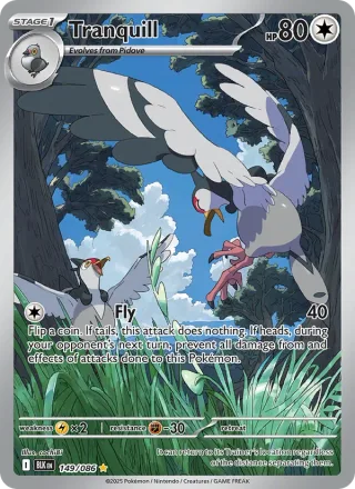 Tranquill #149 · Black Bolt Pokémon card