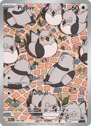 Pidove #148 · Black Bolt Pokémon card