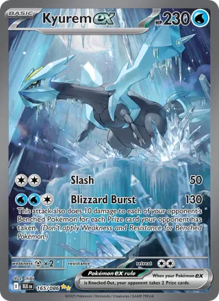 Kyurem ex #165 · Black Bolt Pokémon card