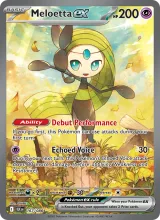 Meloetta ex · Black Bolt Pokémon card
