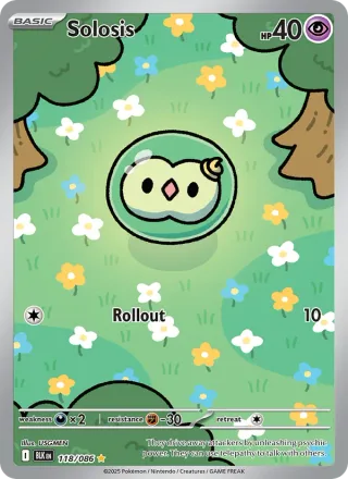Solosis #118 · Black Bolt Pokémon card