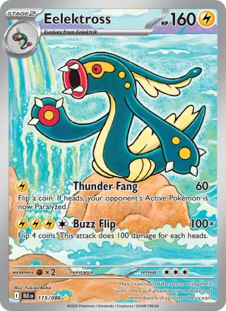 Eelektross #115 · Black Bolt Pokémon card