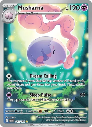 Musharna #117 · Black Bolt Pokémon card