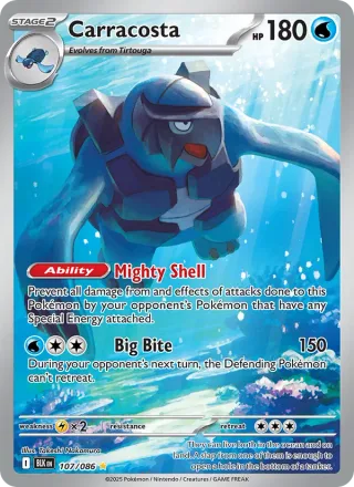 Carracosta #107 · Black Bolt Pokémon card