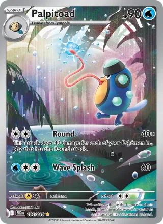 Palpitoad #104 · Black Bolt Pokémon card