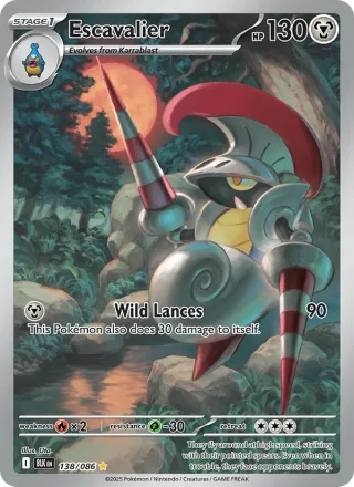 Escavalier #138 · Black Bolt Pokémon card
