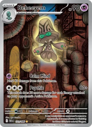 Beheeyem #121 · Black Bolt Pokémon card