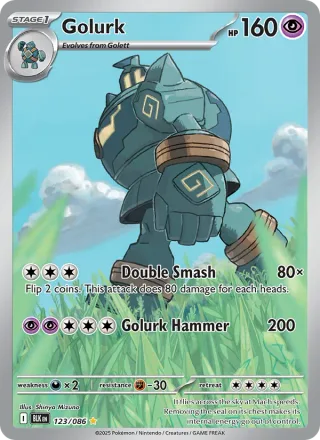 Golurk #123 · Black Bolt Pokémon card