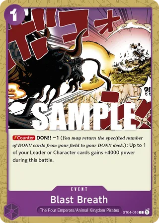 Blast Breath #ST04-016 · Revision Pack Cards One Piece card