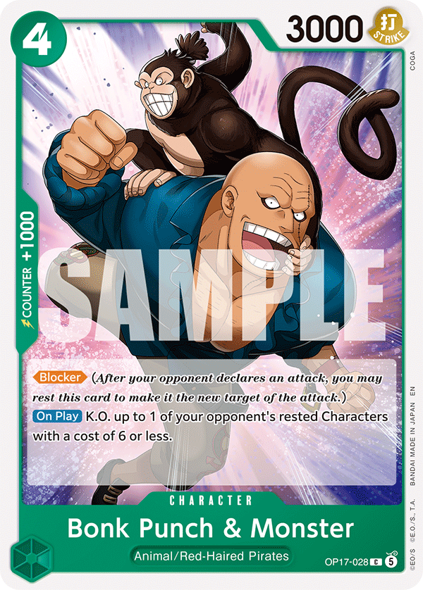 Bonk Punch & Monster full card art