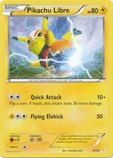 Pikachu Libre · XY trainer Kit (Pikachu Libre) Pokémon card