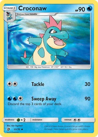 Croconaw #23 · Dragon Majesty Pokémon card