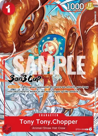 Tony Tony.Chopper (3-on-3 Cup) [Participant] #ST01-006-3-on-3-cup-participant · One Piece Promotion Cards One Piece card