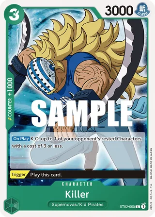 Killer #ST02-005 · Revision Pack Cards One Piece card