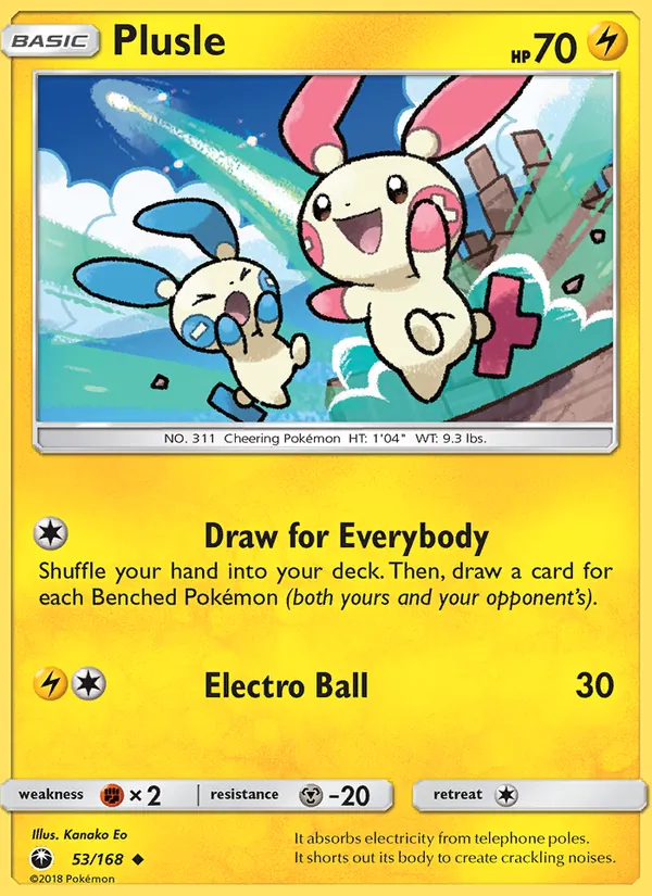 Plusle full card art