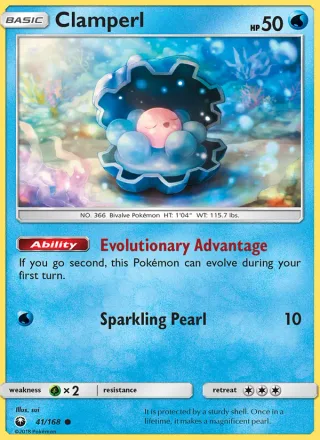 Clamperl #41 · Celestial Storm Pokémon card