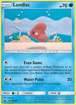 Luvdisc #44 · Celestial Storm Pokémon card