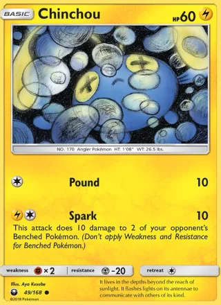 Chinchou #49 · Celestial Storm Pokémon card