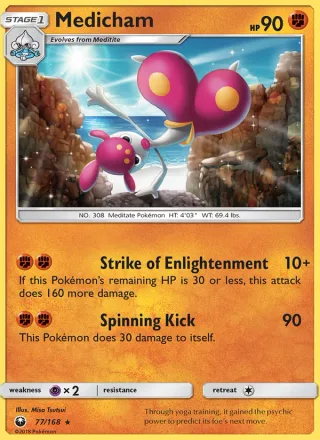 Medicham #77 · Celestial Storm Pokémon card