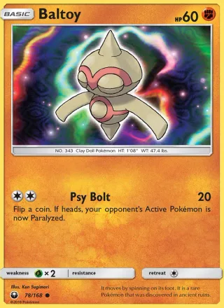 Baltoy #78 · Celestial Storm Pokémon card