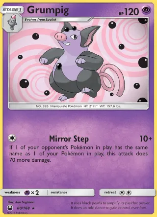 Grumpig #60 · Celestial Storm Pokémon card