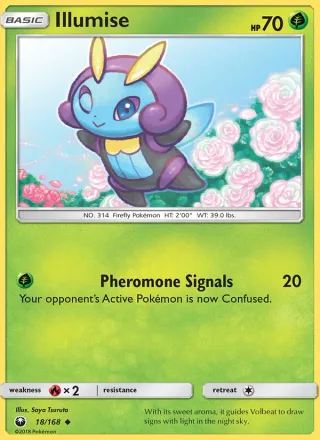 Illumise #18 · Celestial Storm Pokémon card