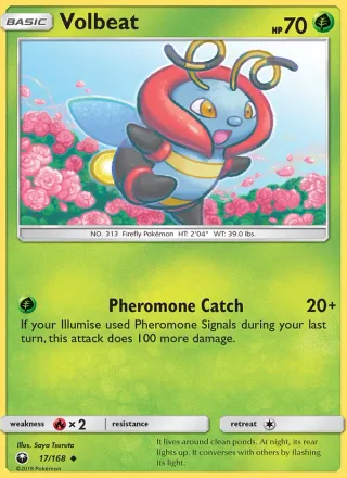 Volbeat #17 · Celestial Storm Pokémon card