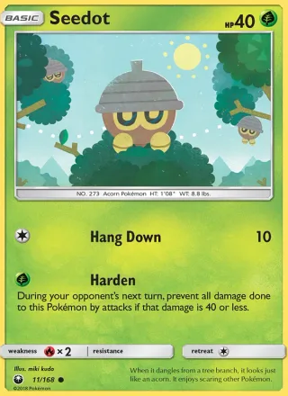 Seedot #11 · Celestial Storm Pokémon card