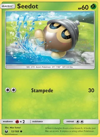 Seedot #12 · Celestial Storm Pokémon card