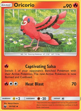 Oricorio #30 · Celestial Storm Pokémon card