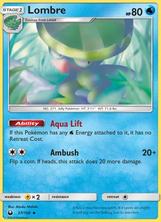Lombre #37 · Celestial Storm Pokémon card
