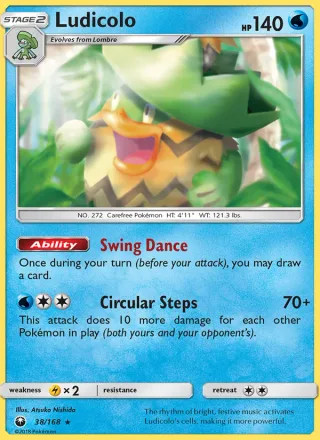 Ludicolo #38 · Celestial Storm Pokémon card