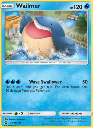Wailmer #39 · Celestial Storm Pokémon card