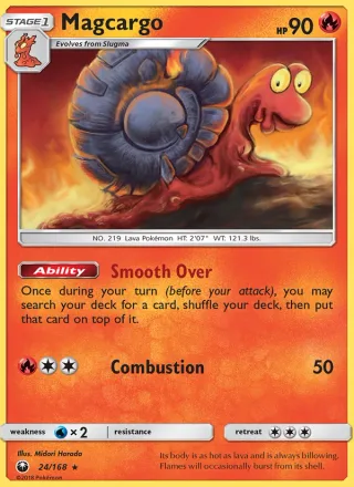 Magcargo #24 · Celestial Storm Pokémon card