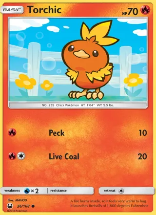 Torchic #26 · Celestial Storm Pokémon card