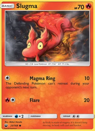Slugma #23 · Celestial Storm Pokémon card