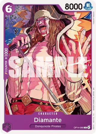 Diamante #OP14-066 · The Azure Sea's Seven One Piece card
